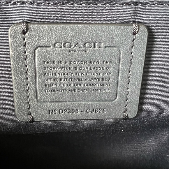 COACH City Tote With Houndstooth Print - Picture 3 of 3